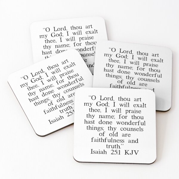 Item preview, Isaiah 25:1 KJV designed and sold by IBMClothing.