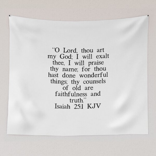 Item preview, Isaiah 25:1 KJV designed and sold by IBMClothing.