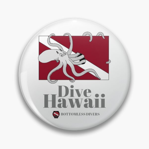 Item preview, Dive Hawaii Octopus with Grey Font designed and sold by BottomlessDiver.