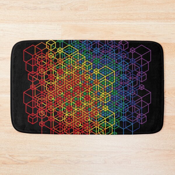 Item preview, Rainbow Hex Mesh All Over designed and sold by Delibobs.