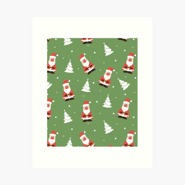 Item preview,  santa christmas patterns in quarantine designed and sold by RB-Store.