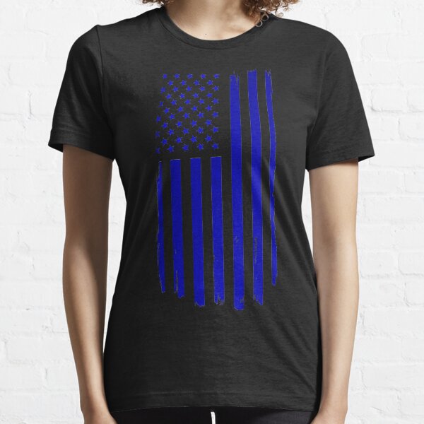 Distressed US Flag Blue Essential T-Shirt