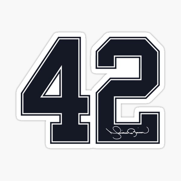 Mariano Rivera Retired Number Sticker New York 42 