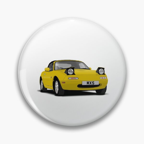 Item preview, Mazda MX5 Eunos Yellow Roadster designed and sold by Hamilton illustrations.