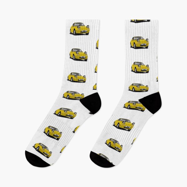 Item preview, Mazda MX5 Eunos Roadster amarillo designed and sold by Hamilton illustrations.