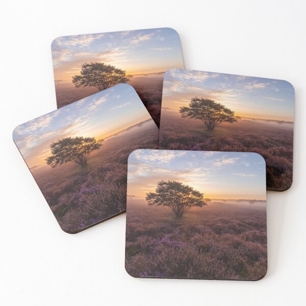 Item preview, Sunrise in Dutch heathland designed and sold by michieldros.
