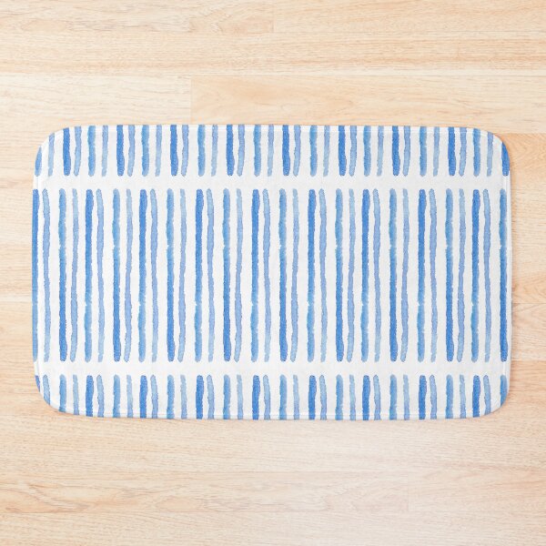 Item preview, Blue Watercolor Stripes designed and sold by Lauren Q.