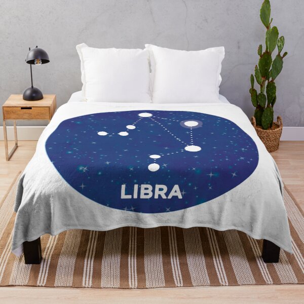 Item preview, Libra Constellation in Starry Dark Blue Night Sky designed and sold by LifeOnGlow.