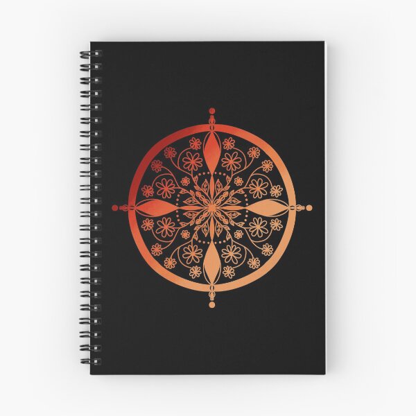 Item preview, Orange Flower Abstract Mandala Design designed and sold by mavagraphics.