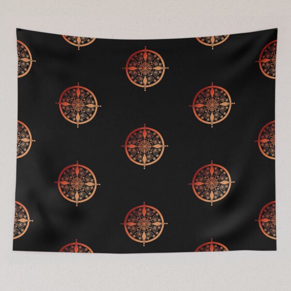 Item preview, Orange Flower Abstract Mandala Design designed and sold by mavagraphics.