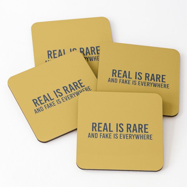 Item preview, Real Is Rare And Fake Is Everywhere Quote designed and sold by artistkalpesh.
