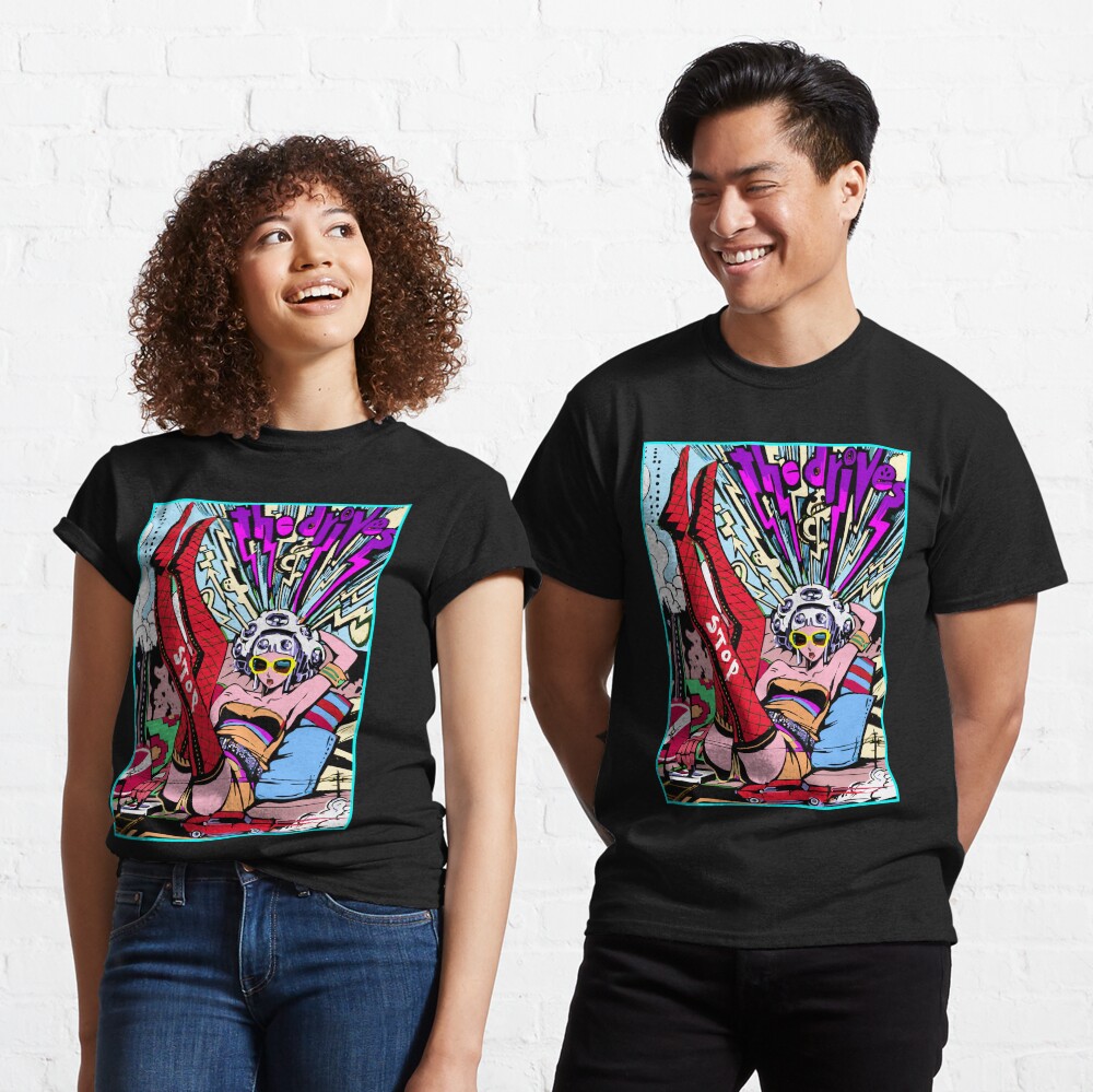 Vintage chica sexy Camiseta clásica