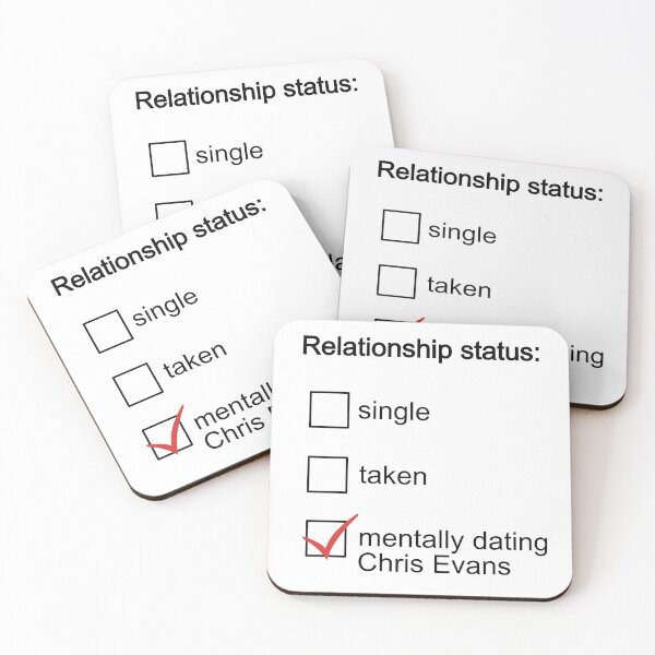 Item preview, Mentally dating Chris Evans designed and sold by FanArtCollages.