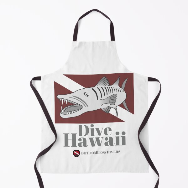 Item preview, Dive Hawaii Barracuda in Grey Font designed and sold by BottomlessDiver.