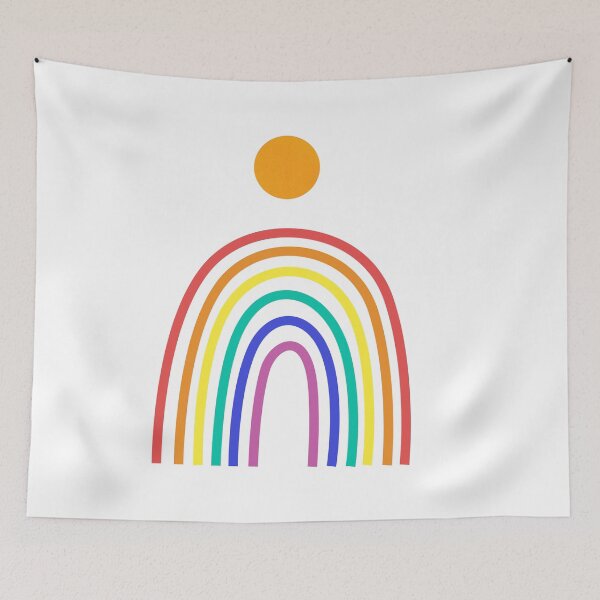 Item preview, colorful rainbow sun designed and sold by Peaceful Life Co.