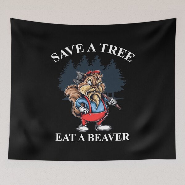 Item preview, Save The Trees Forest Sarcastic Irony Saying designed and sold by Ibu83.