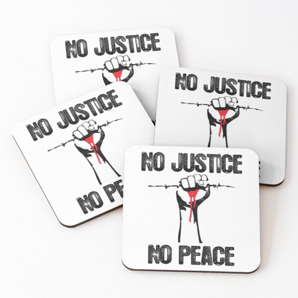 Item preview, No Justice No Peace designed and sold by DoodleDashCollective.