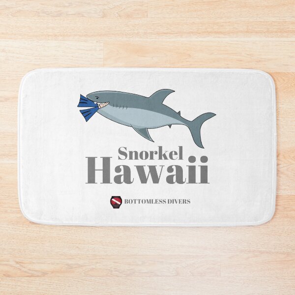 Item preview, Snorkel Hawaii Shark with Grey Font designed and sold by BottomlessDiver.