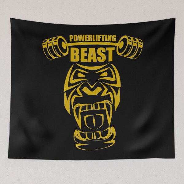 Artikelvorschau, Gold Powerlifter Gorilla Beast entworfen und verkauft von OMdesigns93.
