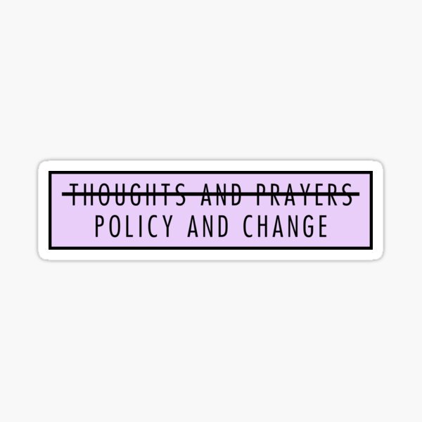 Vista previa del artículo con la obra «Calcomanía para computadora portátil de vinilo morado lavanda con pensamientos y oraciones, política y cambio», diseñado y vendido por QuoteSpirations.