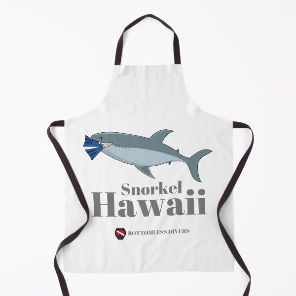 Item preview, Snorkel Hawaii Shark with Grey Font designed and sold by BottomlessDiver.