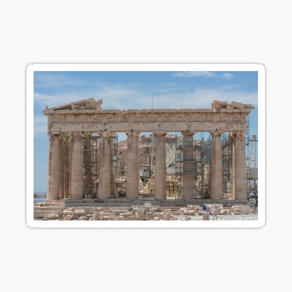 Item preview, Modern and Ancient - Parthenon at Acropolis of Athens Under Construction designed and sold by photographyk.
