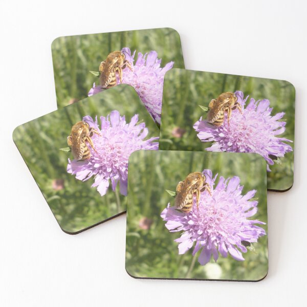 Item preview, Bee on a lilac flower designed and sold by Sabine Straka.