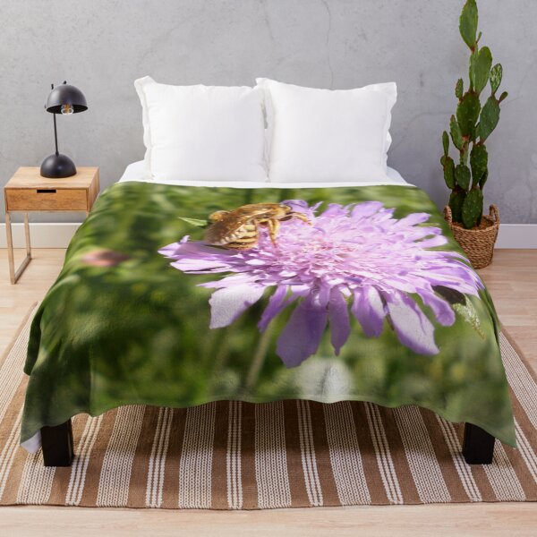 Item preview, Bee on a lilac flower designed and sold by Sabine Straka.