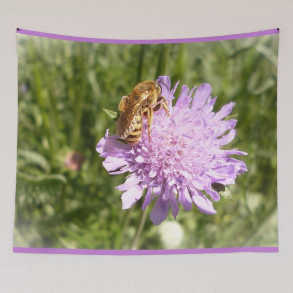 Item preview, Bee on a lilac flower designed and sold by Sabine Straka.