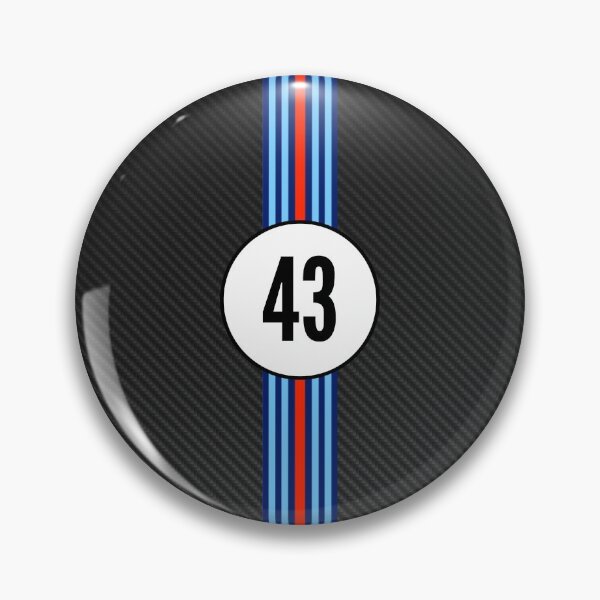 Item preview, Martini Racing Number 43 Carbon Poster – Retro Porsche Livery Art designed and sold by Road To Track.