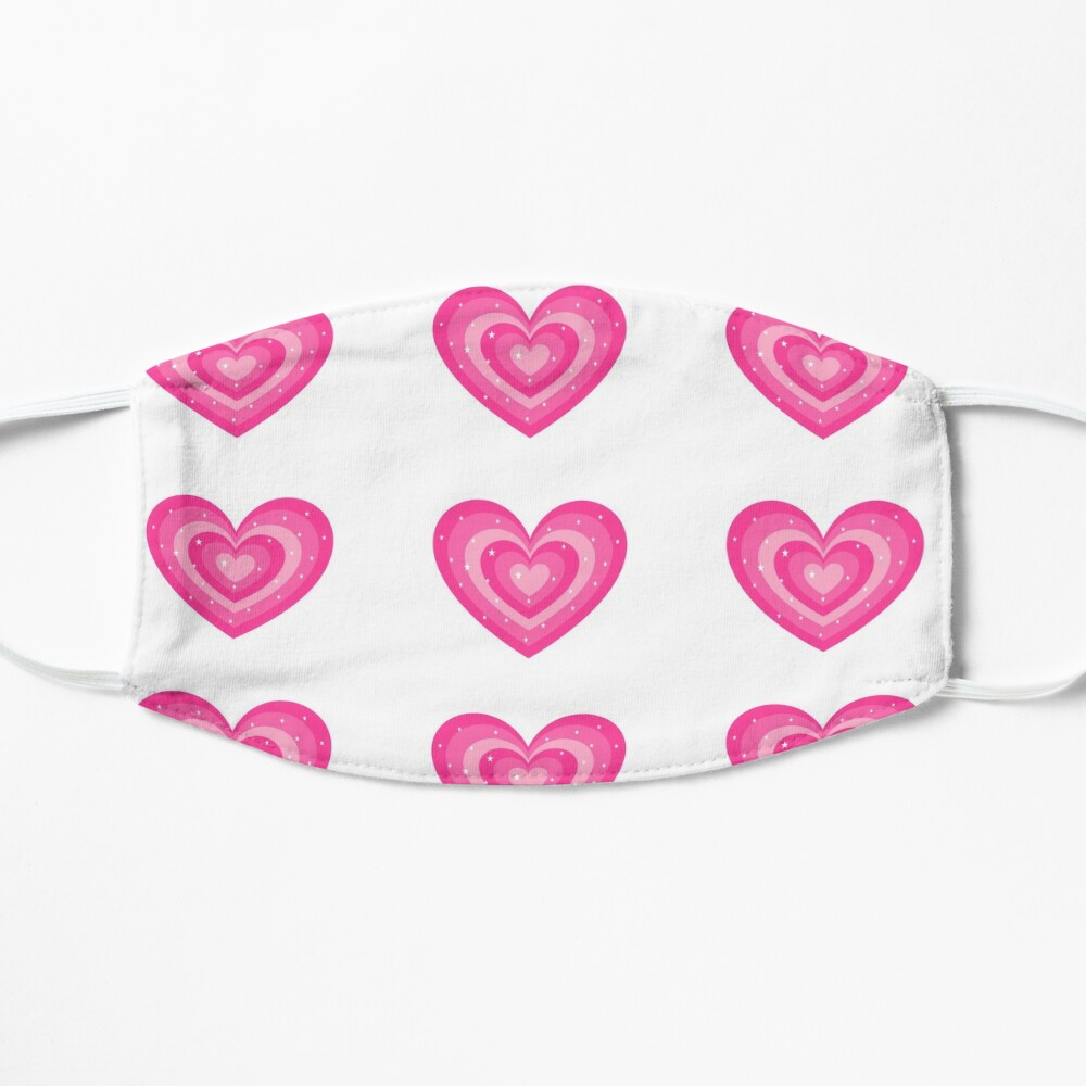 pink heart mask