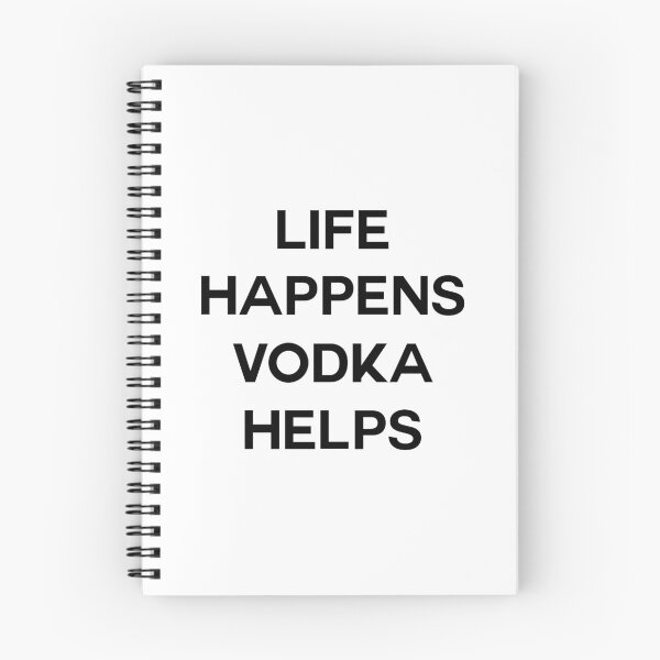 Item preview, Life Happens Vodka Helps Black  designed and sold by Mabzz.