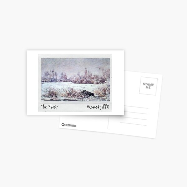 Claude Monet polaroid of The Frost 1880 Postcard