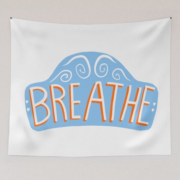 Item preview, breathe inspirational caligraphy design designed and sold by doomdelion.
