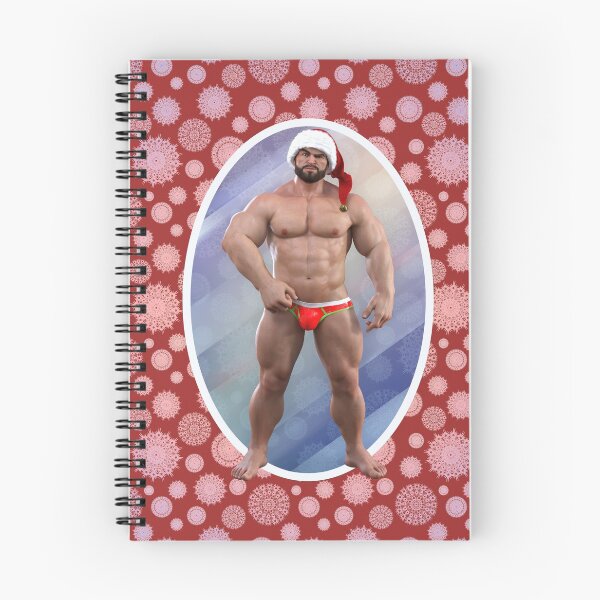 Item preview, Muscle Santa Daddy is searching for Naughty Boys. Illustration and Pattern. designed and sold by GiorgioN.
