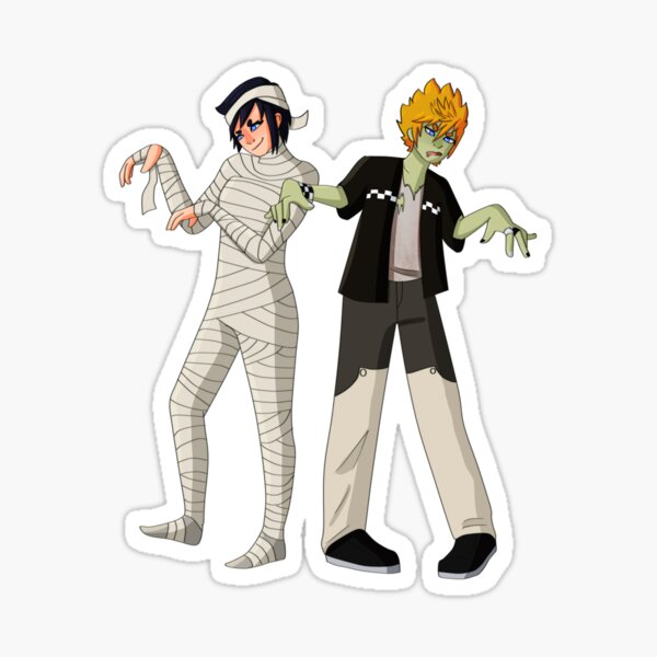 Vista previa del artículo con la obra «Roxas y Xion halloween», diseñado y vendido por TwenyOneArtists.