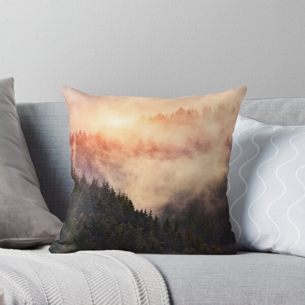 Item preview, In My Other World // Sunrise In A Romantic Misty Foggy Autumn Fairytale Wilderness Forest With Trees Covered In Fog And Sunlight designed and sold by Tordis Kayma.