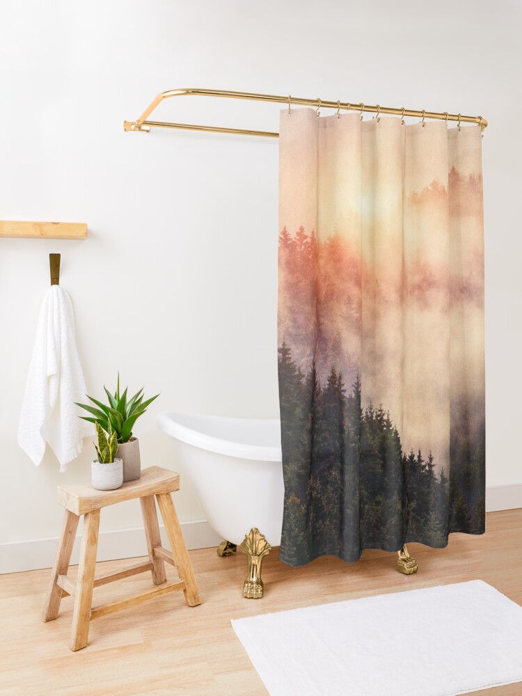 Alternate view of In My Other World Shower Curtain