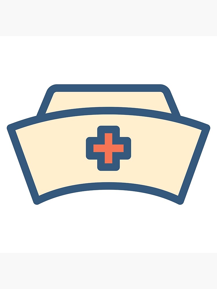 Nurse Cap Design Pattern Greeting Card for Sale by Caregiverology