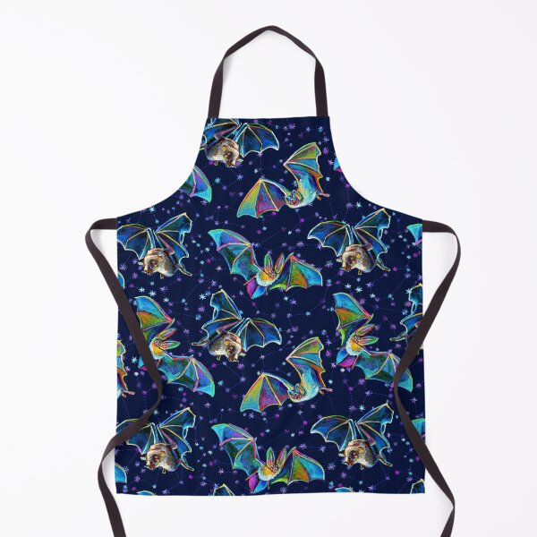 Item preview, Psychedelic Bat Trio Pattern on Blue designed and sold by RobertPhelpsArt.