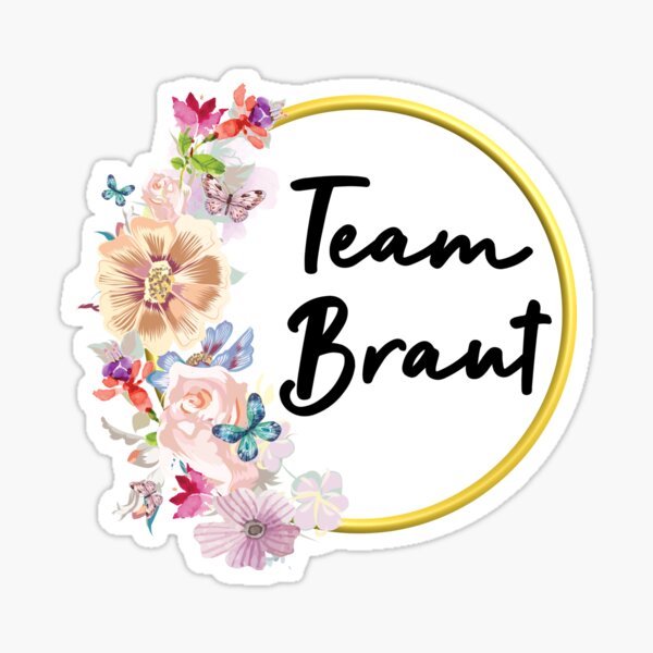 Team Bride bride floral wreath flowers engagement JGA' Sticker