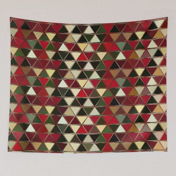 Item preview, Cool Colored triangle mosaic art designed and sold by AYACHI90.