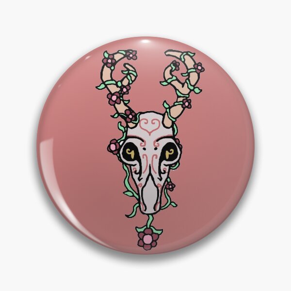 Item preview, Fawn floral day of the dead deer skull. designed and sold by ebroxas72.