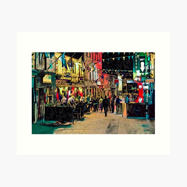 Item preview, Quay Street Galway Painting designed and sold by Ireland Photography.