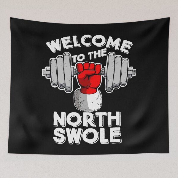 Item preview, funny Santa Claus Welcome to the North Swole designed and sold by Miftees.