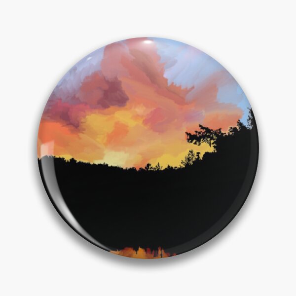 Item preview, Beautiful sunset over a forest and lake designed and sold by Dragoner.