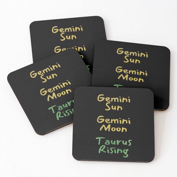 Item preview, Gemini Sun Gemini Moon Taurus Rising Text designed and sold by leomooncreates.