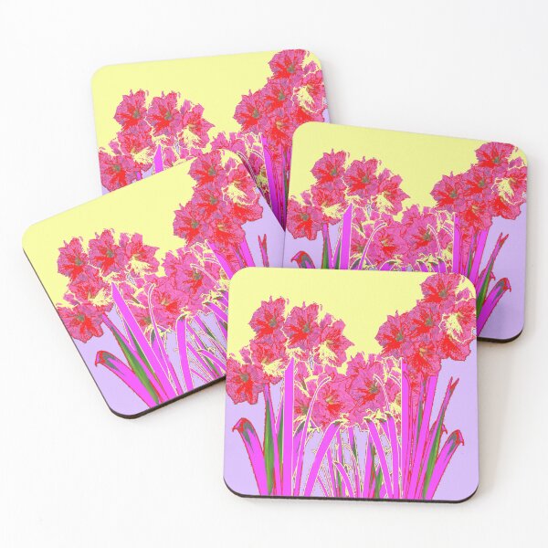 Item preview, MODERN LILAC FUCHSIA GARDEN AMARYLLIS FLOWERS  ABSTRACT ART designed and sold by sharlesart.