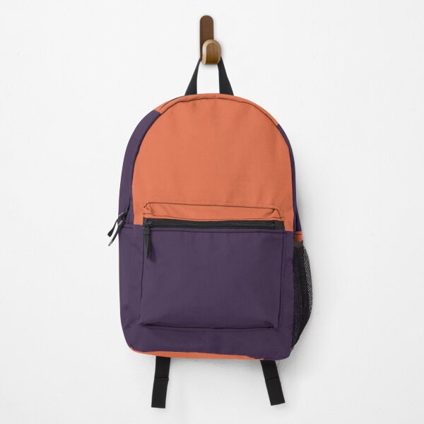 Item preview, minimalist color block horizontal in orange and purple halloween designed and sold by neopop.