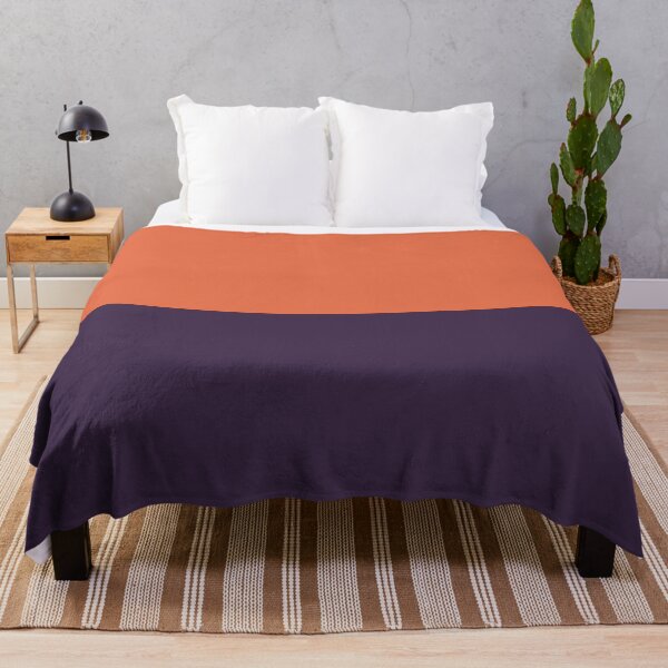 Item preview, minimalist color block horizontal in orange and purple halloween designed and sold by neopop.